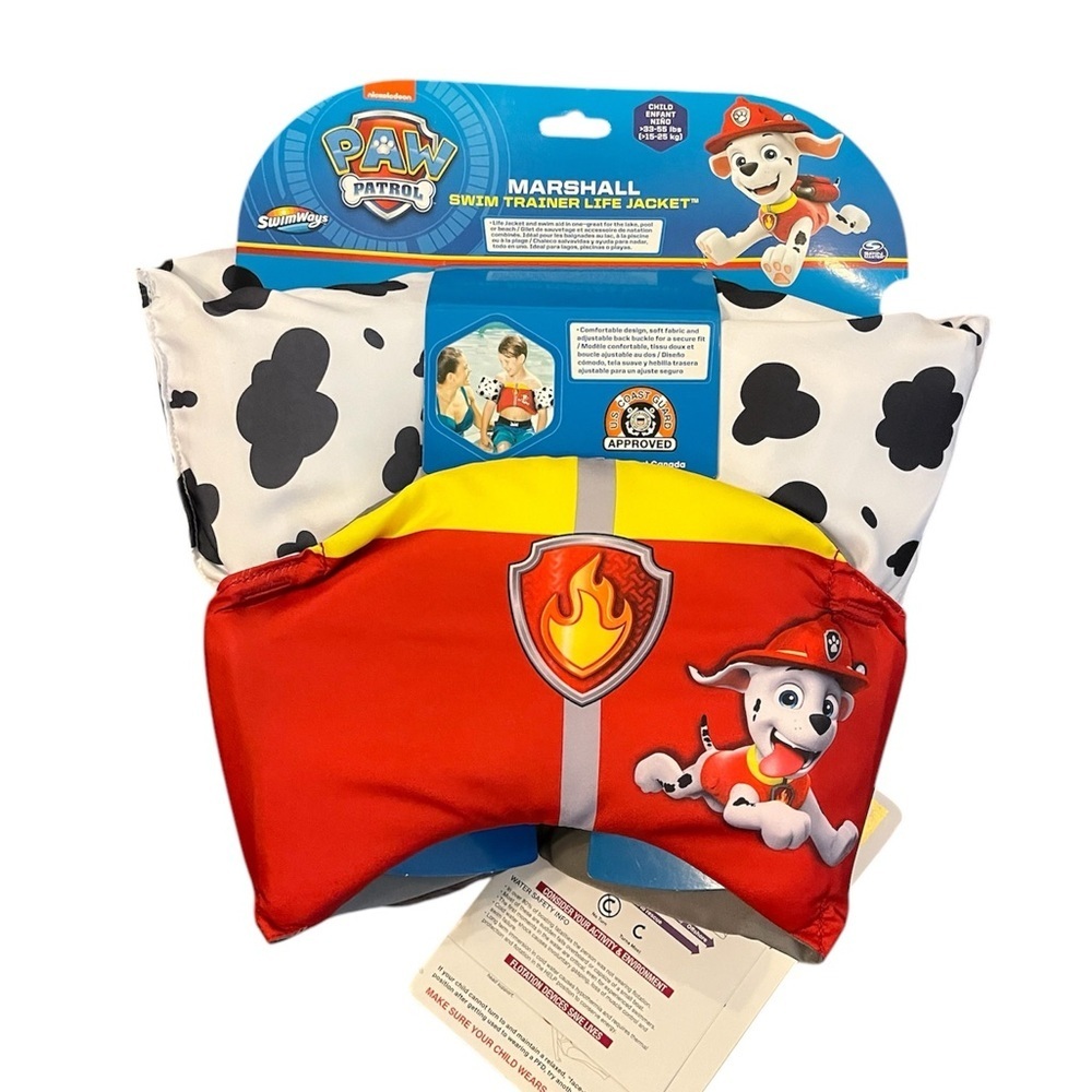 SwimWays Marshall Swim Trainer Life Jacket Paw Patrol USCG Approved BRAND NEW